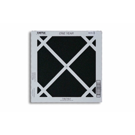 Castle Filters 14x14x1 Castle High Flow MERV 8 HVAC One-Year Air Filter, 12PK 1-1414